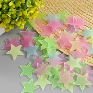 3D Stars Glow In The Dark Wall Stickers Luminous Fluorescent Wall Stickers Ceiling Home Decor