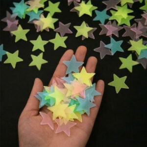 3D Stars Glow In The Dark Wall Stickers Luminous Fluorescent Wall Stickers Ceiling Home Decor