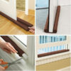 Brown Door Bottom Seal Strip Dust Stopper Foam