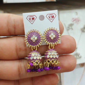 Colorfull Small Jhumki Earrings for Girls and Women