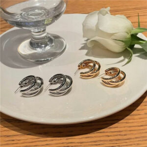 Fancy Gold and Silver Hoop Earrings For Girls & women