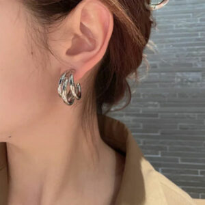 Fancy Gold and Silver Hoop Earrings For Girls & women