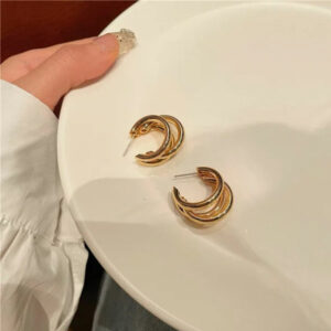 Fancy Gold and Silver Hoop Earrings For Girls & women