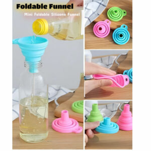 Foldable Silicone Funil Compact and Convenient for Easy Pouring