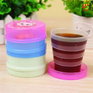 Folding glass, Magic Glass for Water- Portable Glass-Collapsible - Multicolor