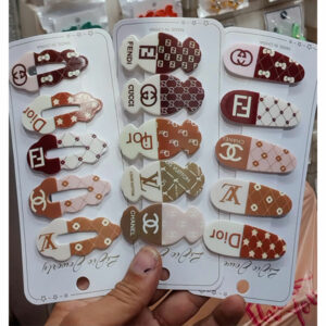Hair Clip Card Simple Pattern Design Clip 5 Piece For Women Girls