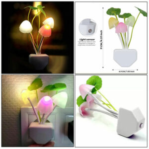LED Night Light Mushroom Lamp