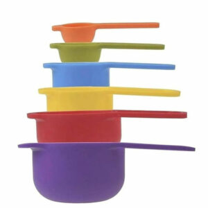Measuring Cup & Spoon 6Pcs Set Colorful Plastic
