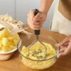 Stainless Steel and Plastic Handle Potato Masher Kitchen Tool