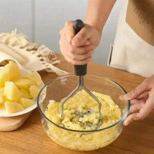 Stainless Steel and Plastic Handle Potato Masher Kitchen Tool