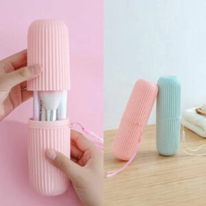 Portable Toothbrush Storage Case Toothpaste Holder Box Organizer
