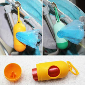 ludonie Strong Rubbish Bags, Portable Rubbish Bags Diaper Abandoned Pouch Case Removable Pet Garbage Mini Box - Random Color