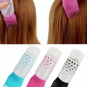 *Silicone Hair Oil Comb Applicator Bottle*