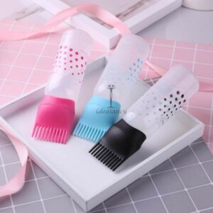 *Silicone Hair Oil Comb Applicator Bottle*