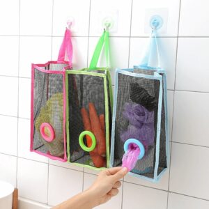 Multi-Purpose Hanging Shopper Dispenser Holder & Organizer Bag  Random Colours