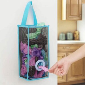Multi-Purpose Hanging Shopper Dispenser Holder & Organizer Bag  Random Colours