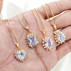 New stylish china gold plated locket chain