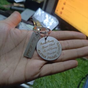 *Customized 2pc Metal Keychain*