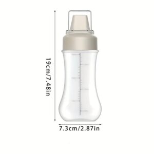Plastic Squeeze Condiment Bottle with 5-Hole Dispenser - Oval-Shaped, Ideal for Tomato Sauce