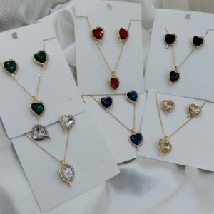 New stylish gold plated locket set