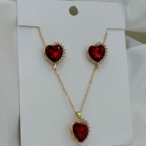 New stylish gold plated locket set