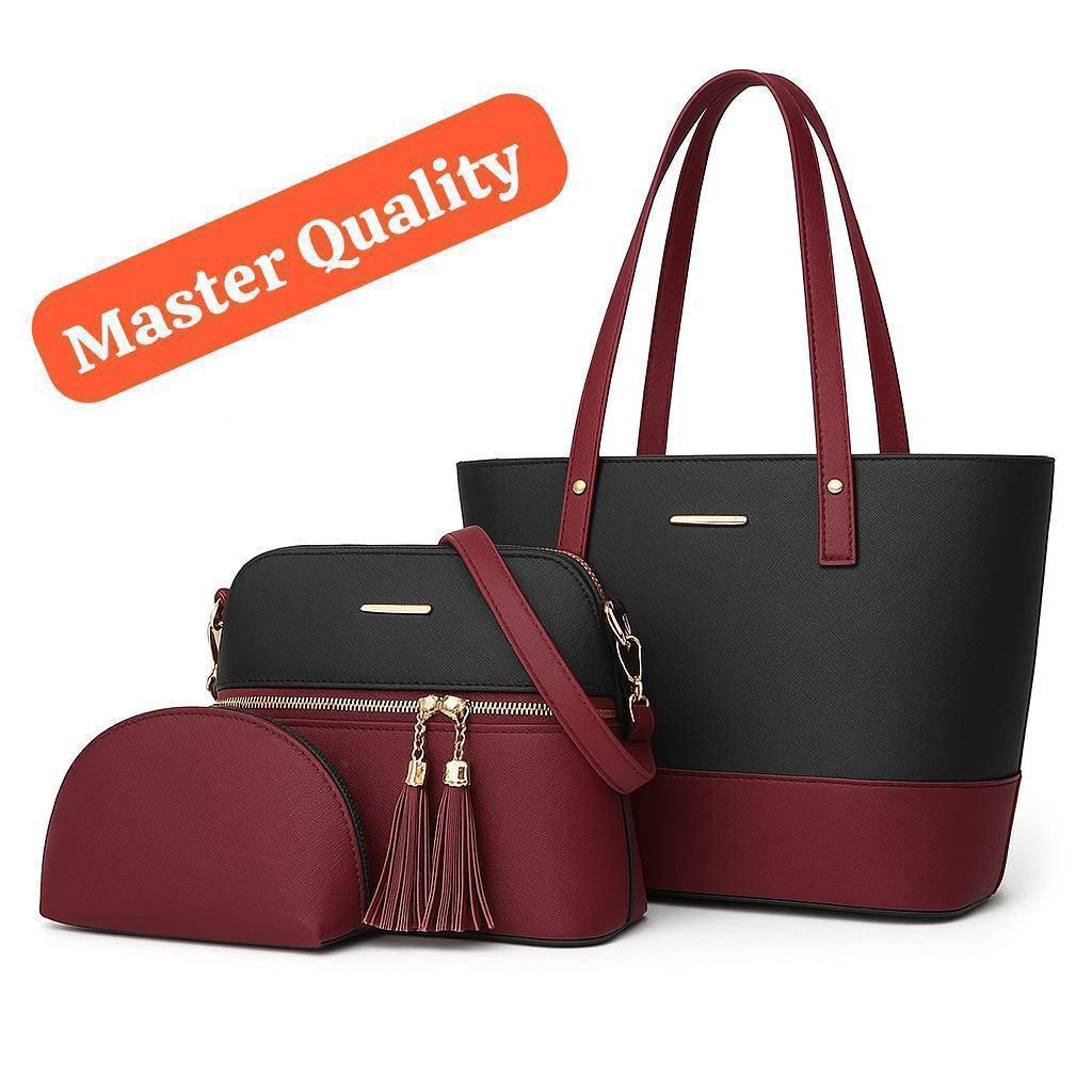 High Quality Shoulder Bag 3pcs Set For Girls - Image 4