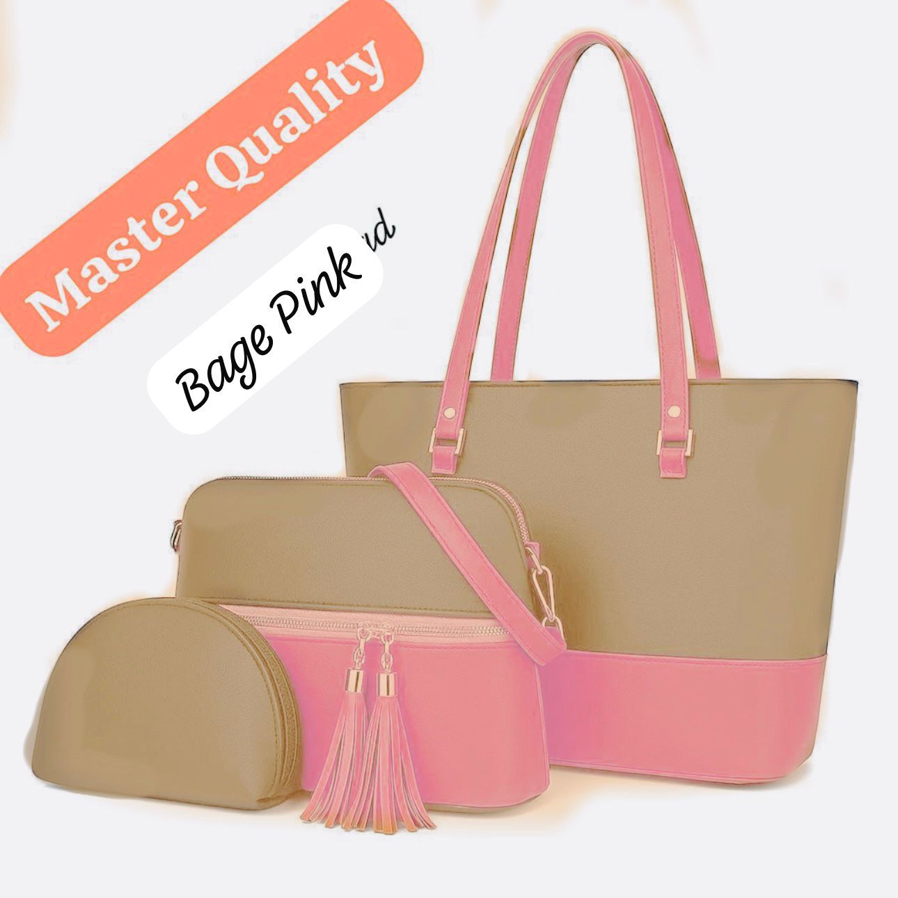High Quality Shoulder Bag 3pcs Set For Girls - Image 6