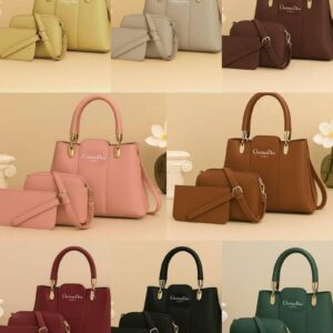 *Premium Quality* 🎀 *Christian Dior* High Quality 3Pcs Shoulder Bag