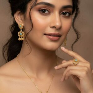 China gold plated locket set