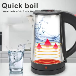 Electric Kettle Stainless Steel Fast Boiling Auto Shut Off Electric Water Boiler for Coffee Tea 2.0 liter