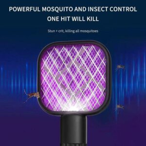 USB Mosquito Swatter Trap Pest Control Portable Electric Shock Insect Racket
