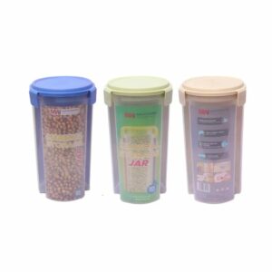 Marshal Storage Jar 3 Portion Airtight Storage Jar snacks jar Dry Fruits Jar