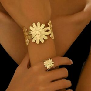 New stylish stainless steel bangles ring set