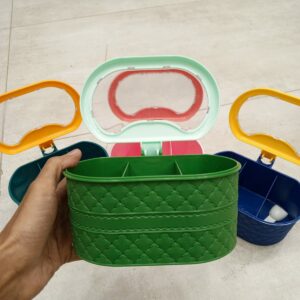 Plastic 3 In 1 Masala Box for Kitchen , Spice Boxes *