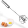 *Egg Beater Stainless Steel Whisk Manual Press