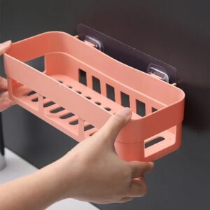 Bathroom Shelf Organizer Toilet Adhesive Shampoo Gel Storage Basket