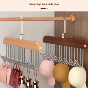 Solid Wood 8 Hook Clothes Hanger