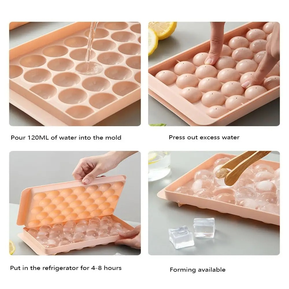 3D Round Ice Cube Tray