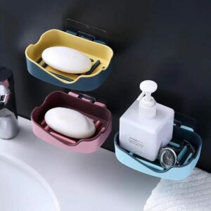 Wall-mounted soap holder, no drilling required, can carry a lot of weight