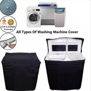 Double washing machine cover