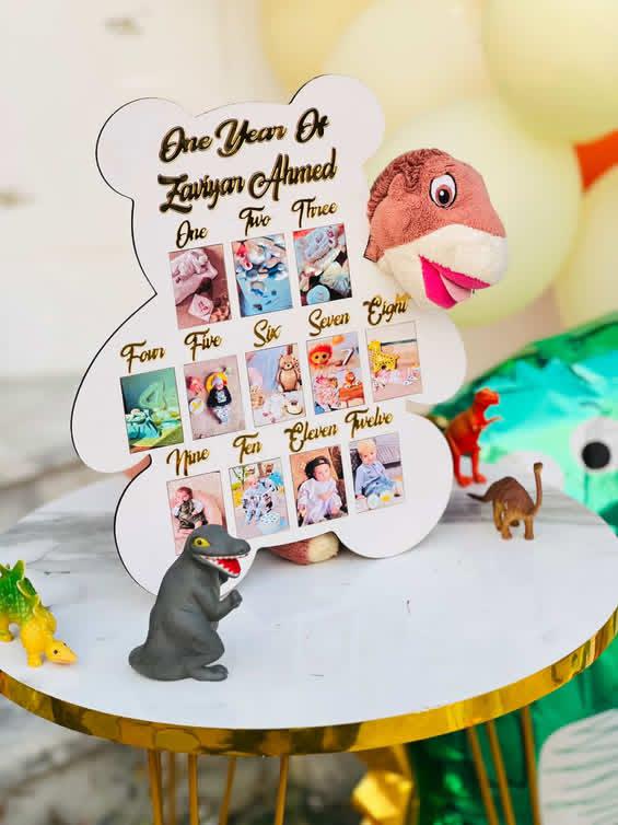 12 Months Kids Picture Frame Bear Style