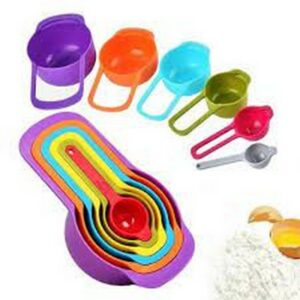 6-Piece Multi-Colored Measuring Cup & Spoon Set