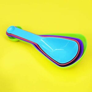 4-Piece Multicolor Scoop Measuring Cups – Kitchen Tools