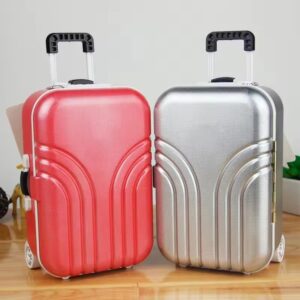 New Creative Trolley Suitcase Dancing Girl Music Box Girl Jewelry Storage Music Box