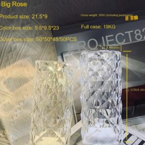 New cross-border rose ambient light, rechargeable decorative table lamp, bedside creative night light, dual-purpose for charging