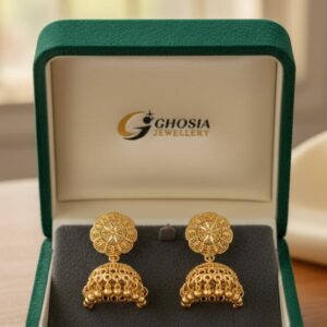 China gold plated earrings Jhumki
