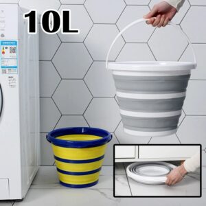 Outdoor Folding BucketPortable Outdoor Water ReservoirRetractable BucketFishing GearFishing BucketEasy to Clean Bucket