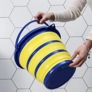 Outdoor Folding BucketPortable Outdoor Water ReservoirRetractable BucketFishing GearFishing BucketEasy to Clean Bucket