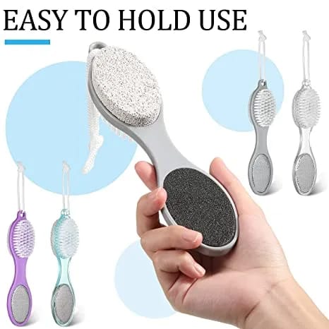 4-in-1 Foot File & Scrubber – Callus Remover Pedicure Tool