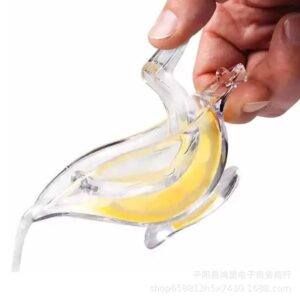 Bird Lemon Wedge Squeezer Transparent Animal Bird Fish Shape Acrylic Compact Manual Lemon Juicer